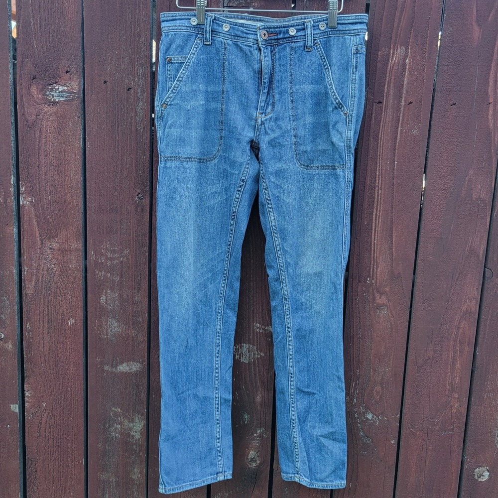 Pilcro and the Letterpress Anthropologie Slim Boyfriend Jeans Blue Size 27